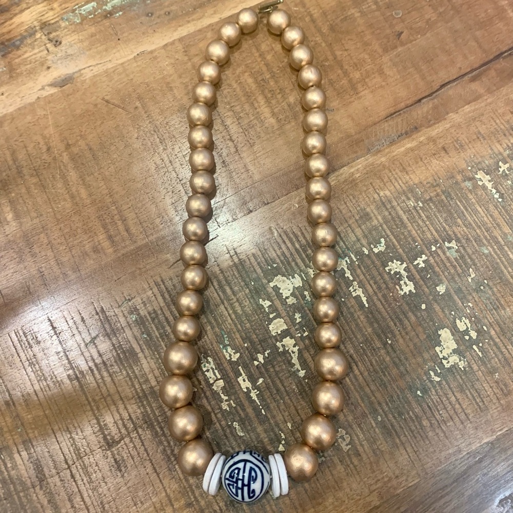 -🌾 Chinoiserie Beaded Necklace
